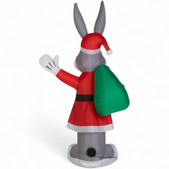 6 ft Bugs Bunny Looney Tunes LED Light Up Christmas Inflatable Space Jam NEW! - Picture 2 of 9